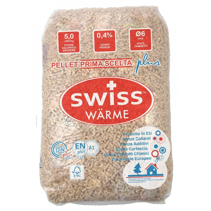 c1 Natur'Suisse EN+A1 DIN+ 100% pellets de madera blanda – palet de 70 sacos de 15 kg - Imagen 1