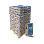 Pellets de madera WOODSTOCK de primera calidad – 1 palé con 78 sacos de 15 kg.