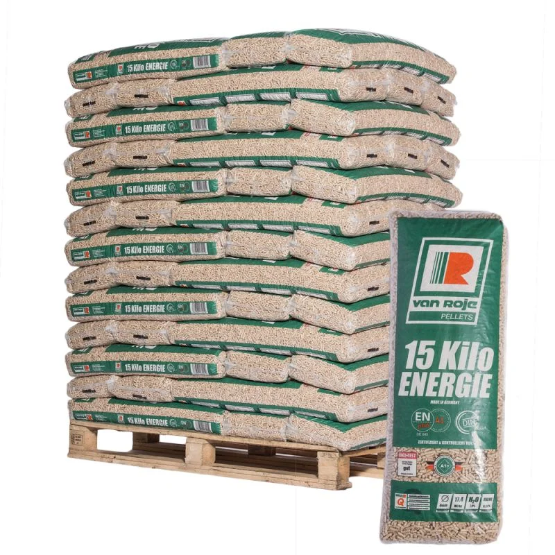 n1 PELLET VAN ROJE – PALLET DE 65 BOLSAS DE 15 KG - Imagen 1